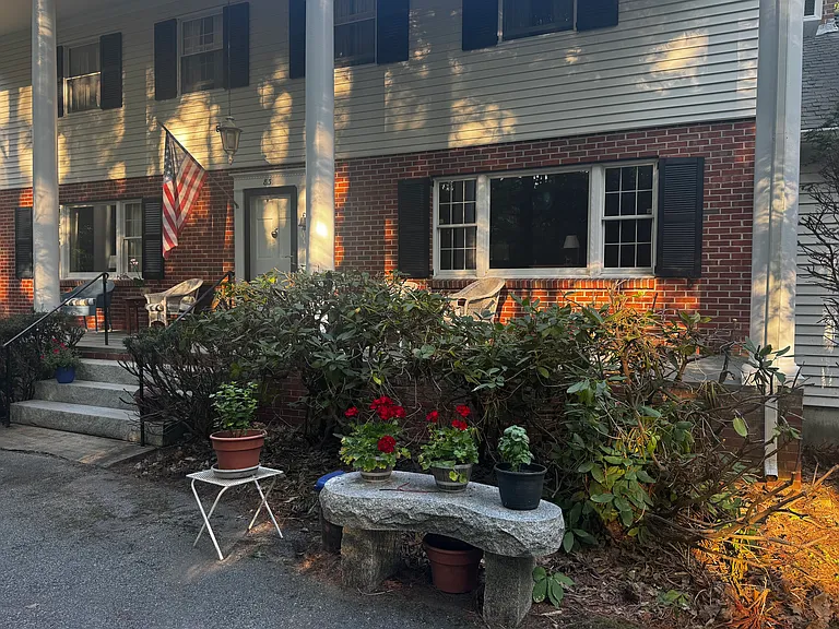 Front covered patio.