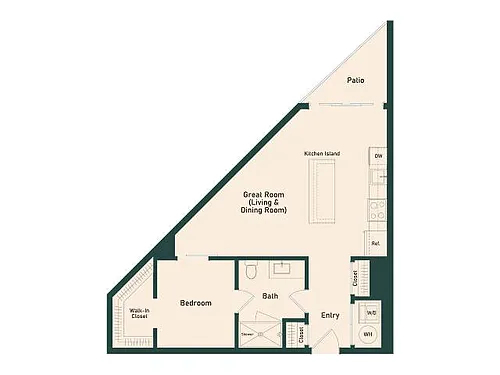Floor plan 1B-3