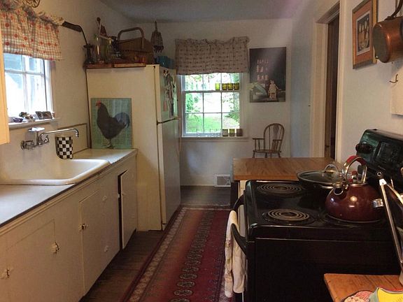 Country kitchen with farm sink