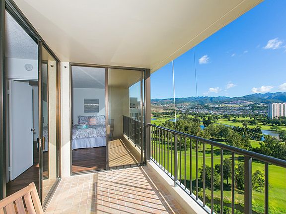Large lanai with panoramic views.