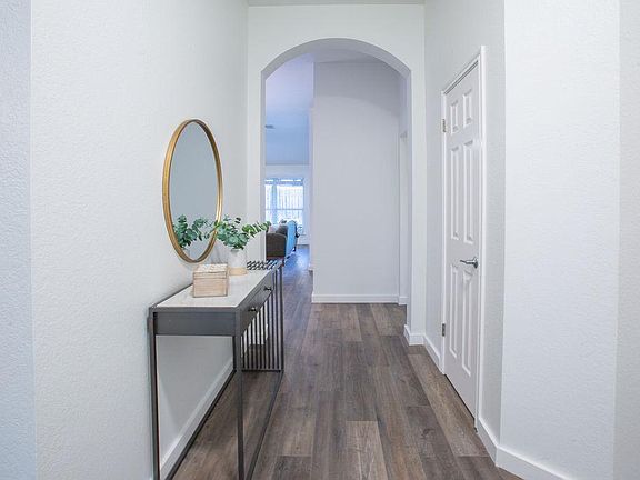 Entryway looking into living area