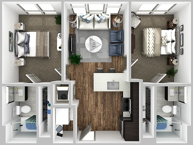 K-B1 floor plan Korina at the Grove