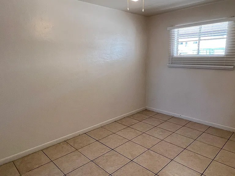 A view of the bedroom.