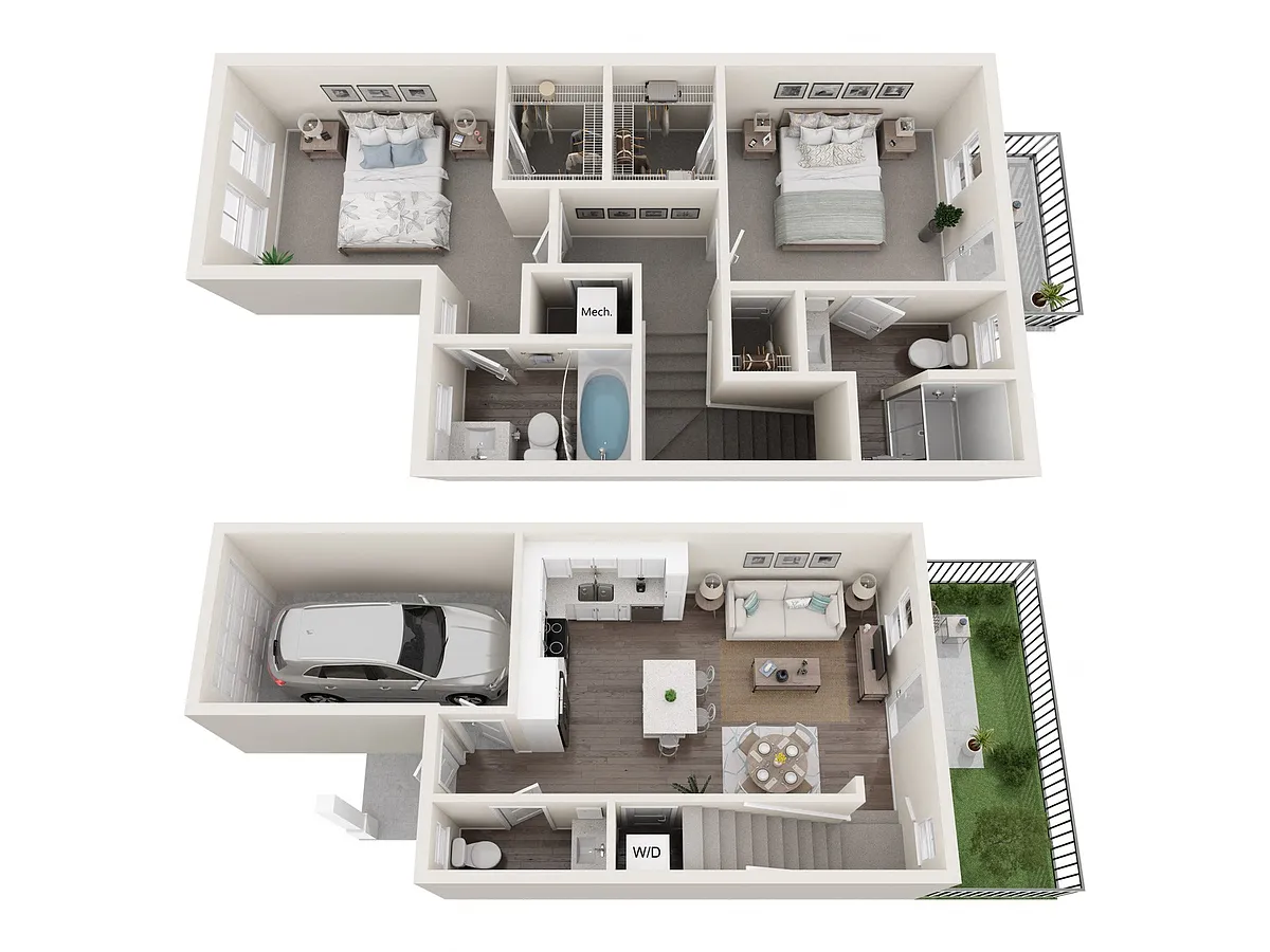 Floor plan 2x2.5 TH