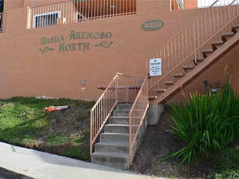 Entrance to Building Patio