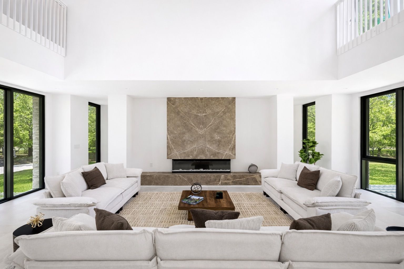  Fior di Bosco Marble Fireplace & Hearth