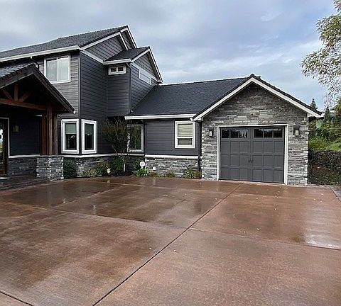 Large driveway