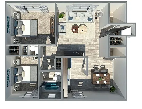 Floor plan Two Bedroom
