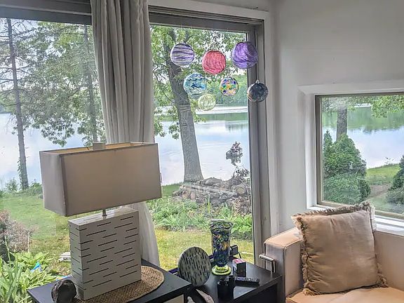 Living room overlooking the lake.