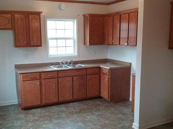 open kit/dining area