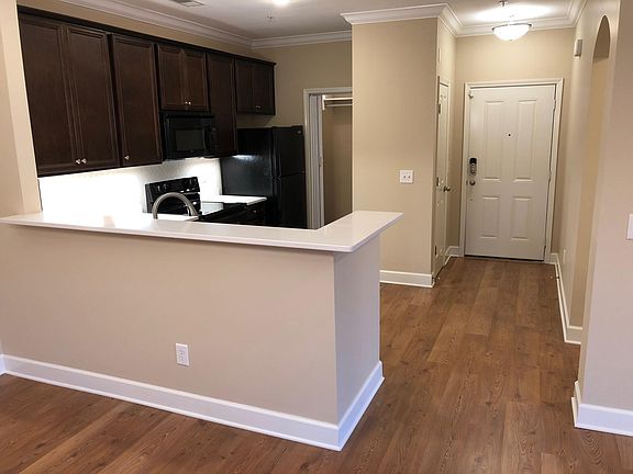 Entryway view from living room area.