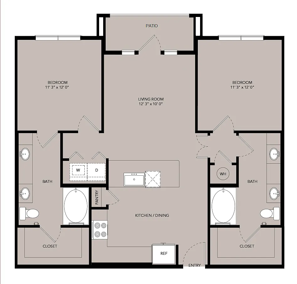 Floor plan B1-1093sf-B1.5