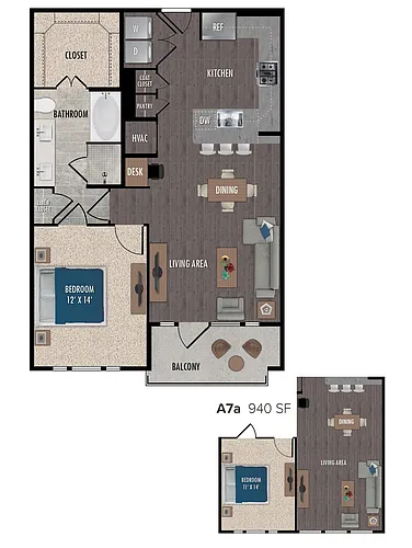 Floor plan A7-1X1