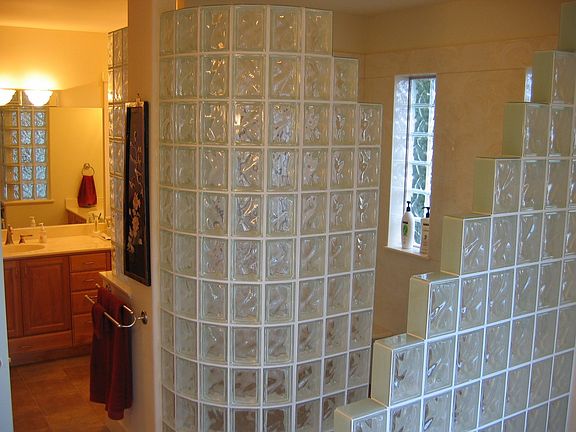 Master bath walk-in shower