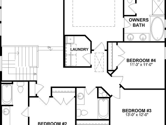 floor plan second level