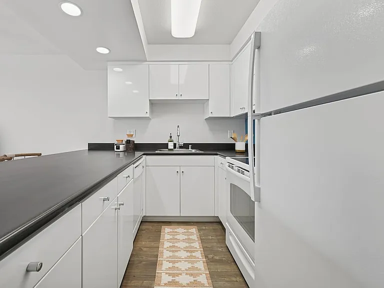 Modern kitchens with hard surface flooring