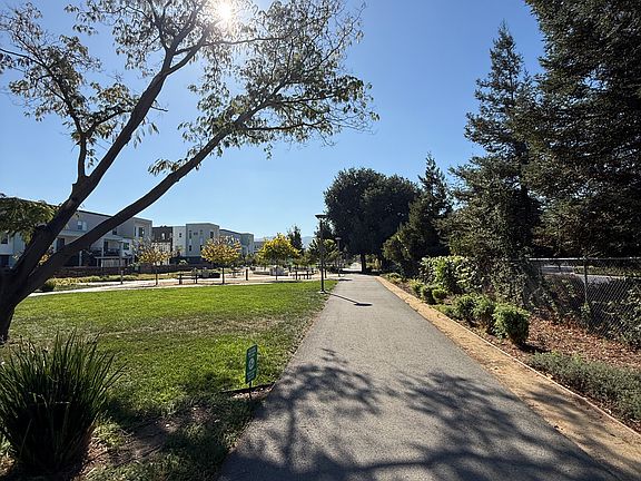 Park directly across from townhouse.