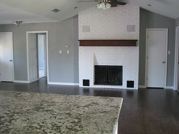 Wood burning fireplace 