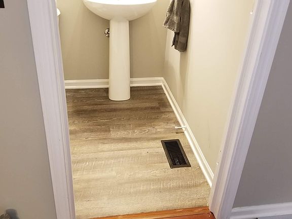 First floor half bath