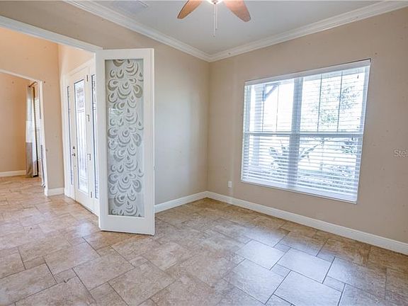 Office with french doors