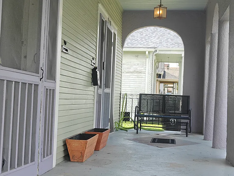 Large, covered front porch