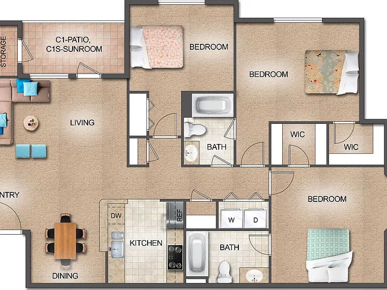 C1 3 bedroom C1 3 bedroom