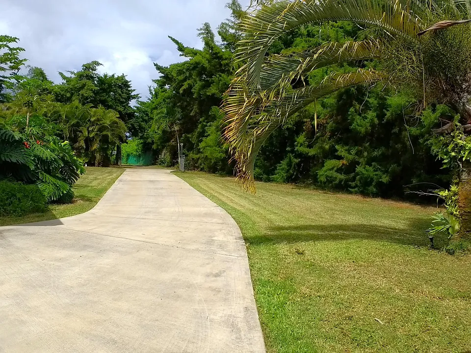 The entrance passed the gate