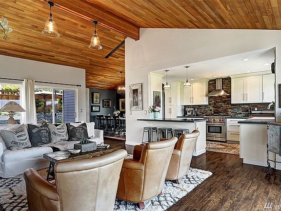Newly updated Kitchen with Wolf and Bosch appliances just off Living Room