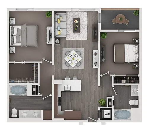 Floor plan 2/2 Standard