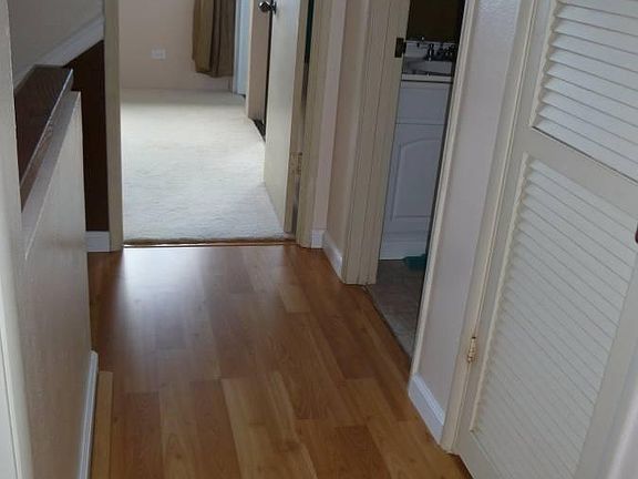Upstairs hallway, hardwood flooring