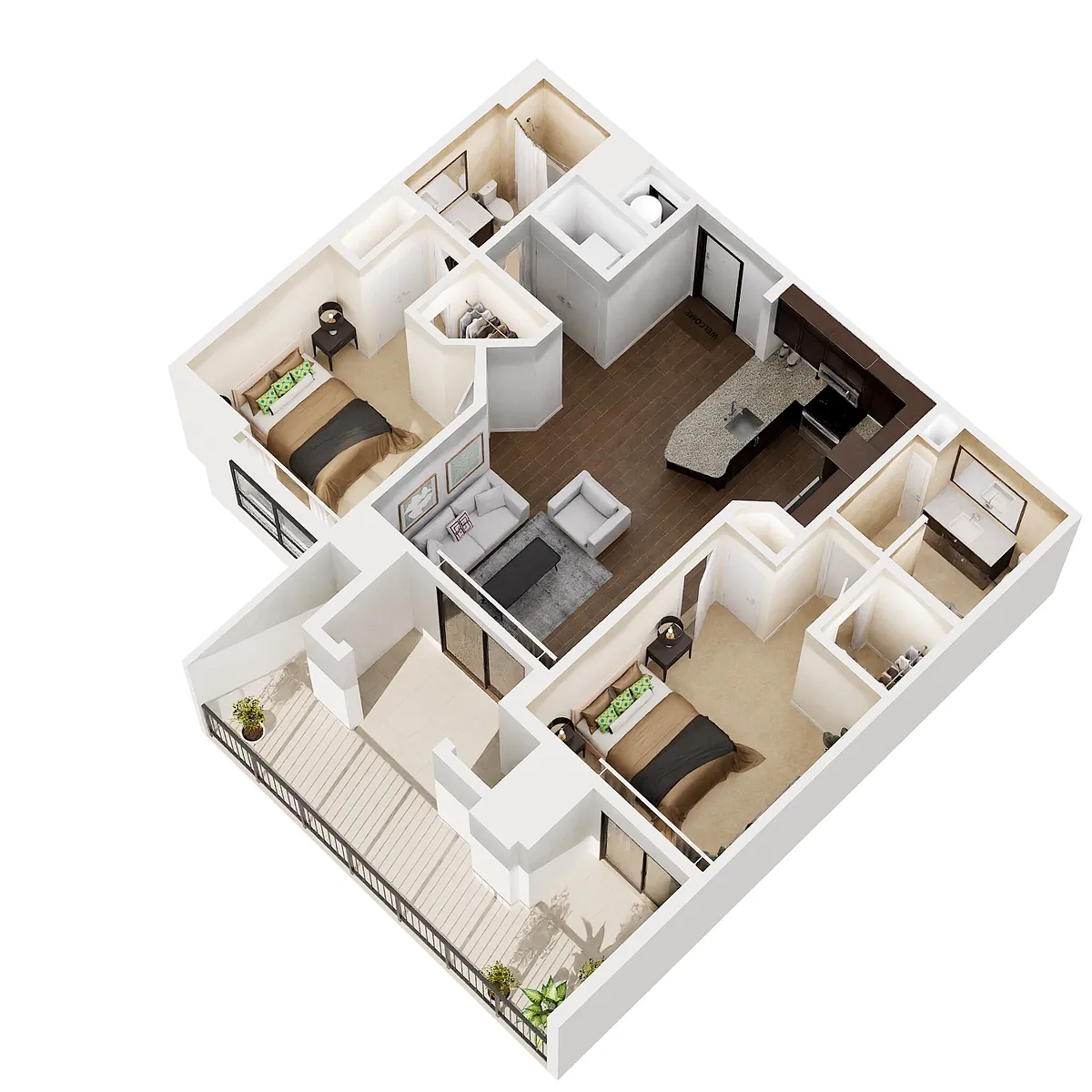 Floor plan 2B4