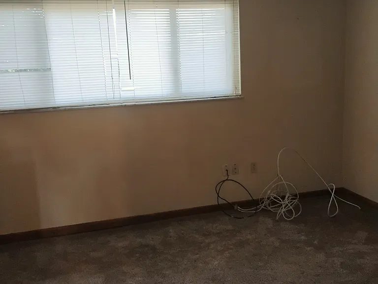 view of the downstair living-room wall without the fireplace.