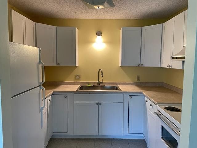 New kitchen cabinets and countertop.