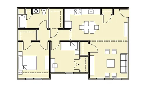 Floor plan Two Bedroom