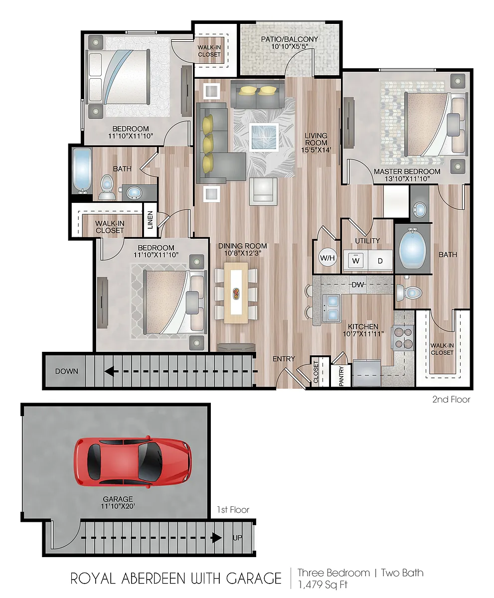 Floor plan Royal Aberdeen With Garage