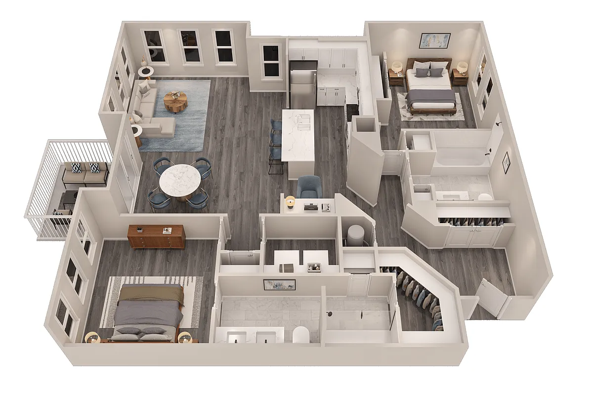 Floor plan Cyan
