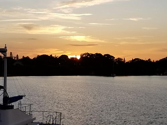 Sunset from porch
