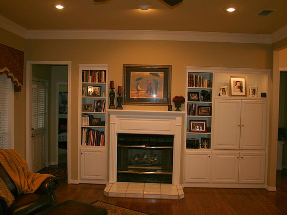 Great room with fireplace