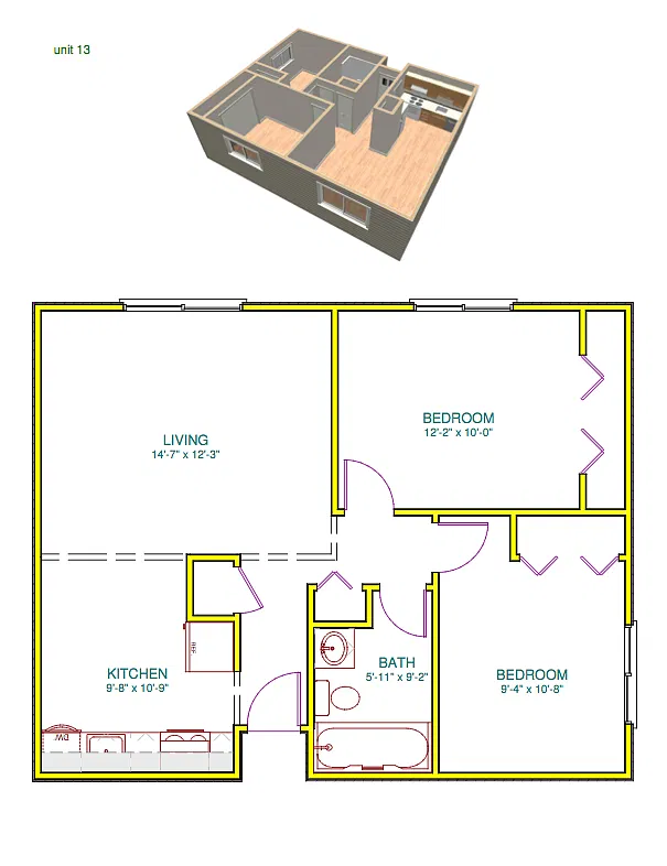 Floor plan Adams