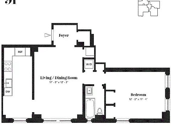 2nd image of 165 W 91st St #3H