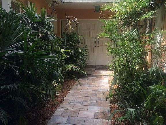 Gorgeous slate entrance