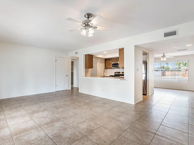 Dining Room Looking at Kitchen and Living Room