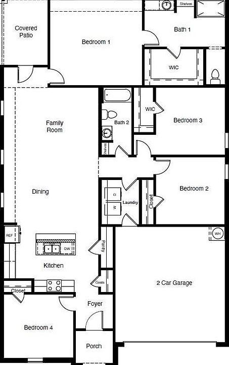 D.R. Horton's Express Homes Seabrook Floorplan