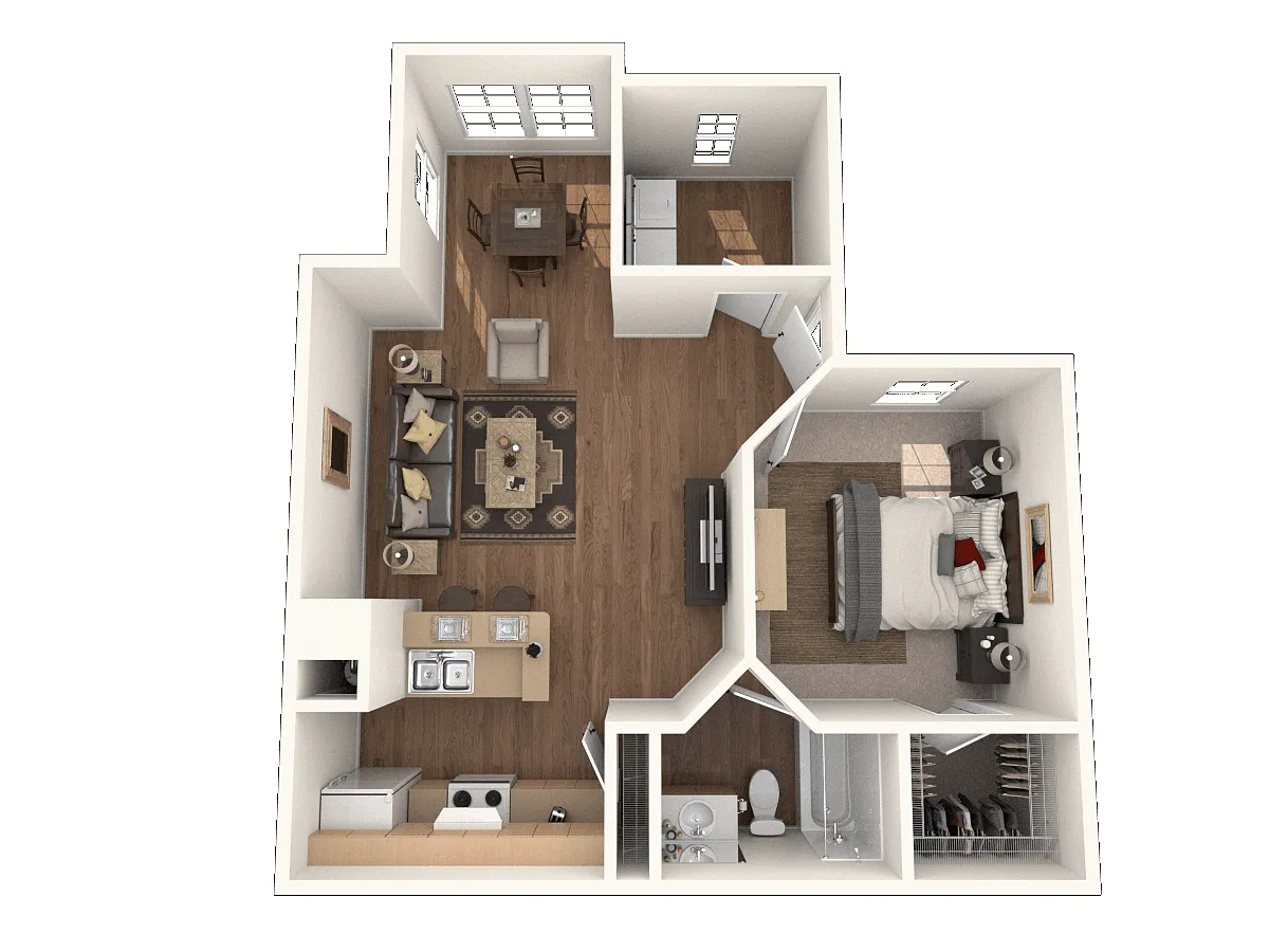 Floor plan 1X1