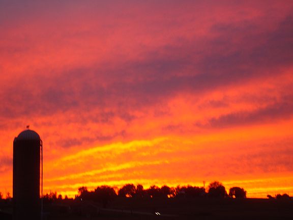 Great sunsets from the porch