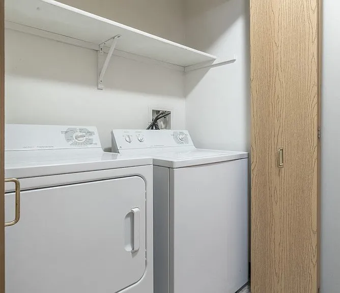 Select homes includes a full size washer and dryer for maximum convenience!