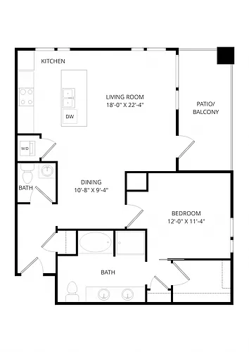 Floor plan B30 1X15