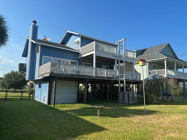 Two large decks. Main deck is partially covered for comfort. Top deck connects to master bedroom