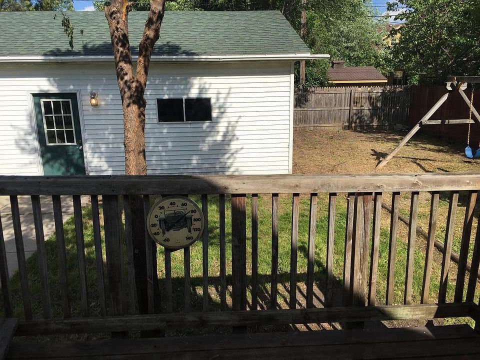 Deck with view of part of the fenced yard and the oversized
