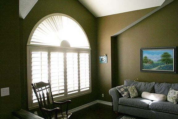 Living room - plantation shutters